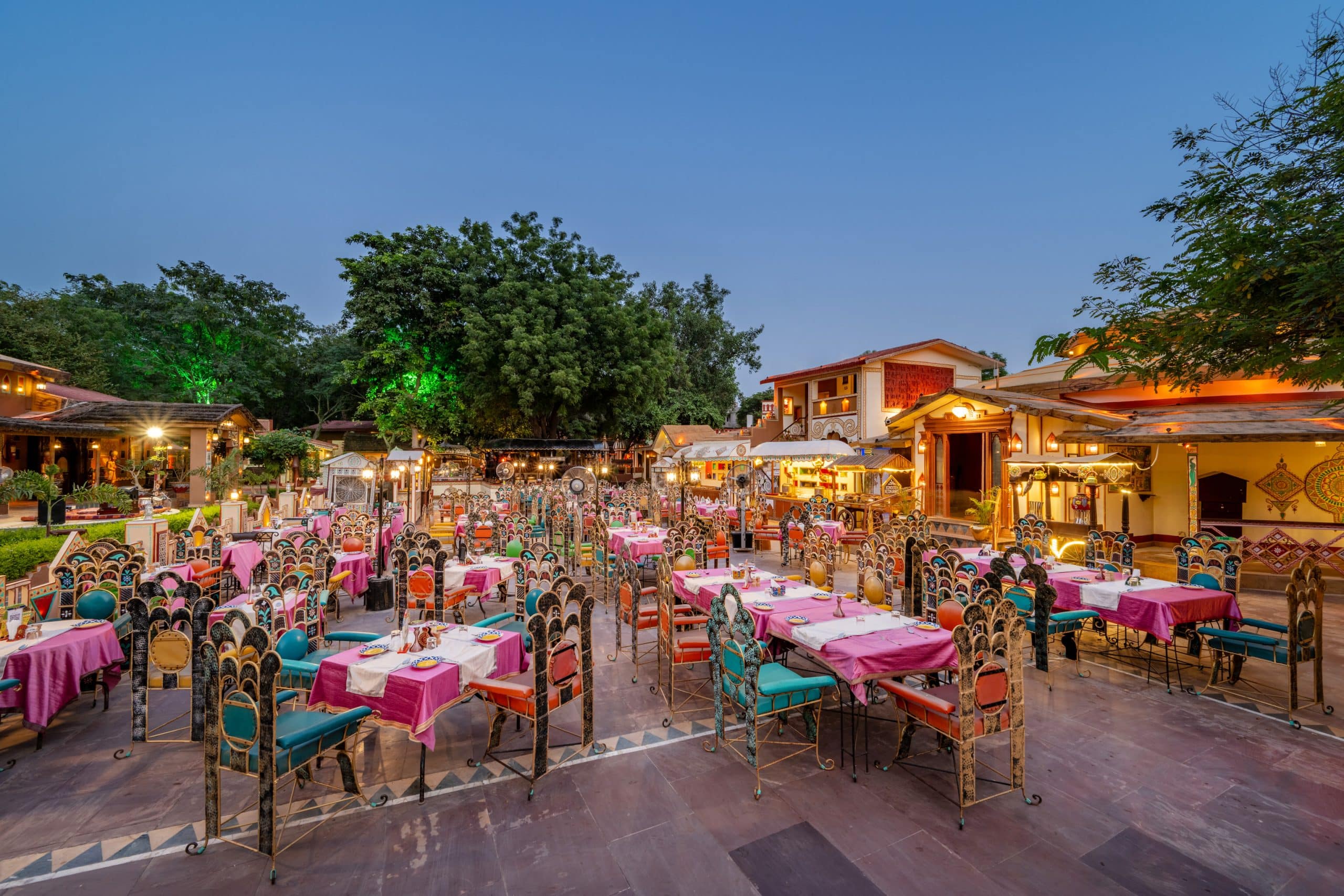 Dining at Chokhi Dhani